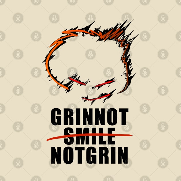 grin not smile not grin by flyagulaka