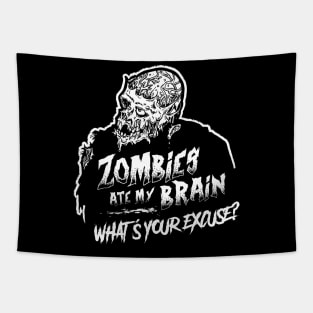 Zombies Ate My Brain Tapestry