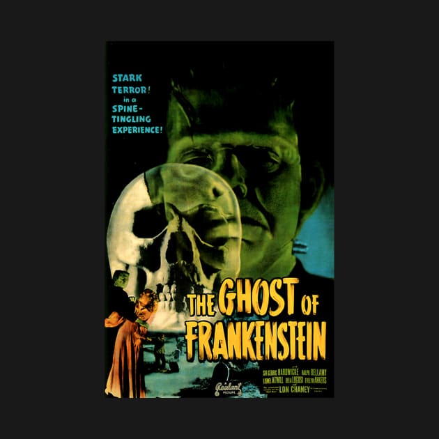 Classic Horror Movie Poster - Ghost of Frankenstein by Starbase79