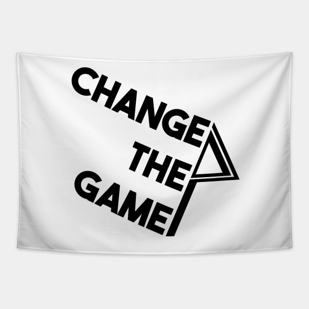 Change the Game - Delta Symbol Tapestry by enigmaart