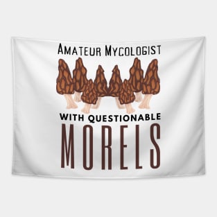 Amateur Mycologist With Questionable Morels Tapestry