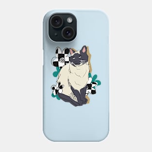 Floral cat Phone Case