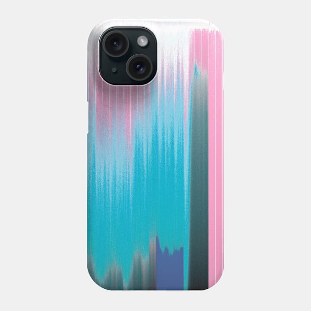 L.A. Poolside Glitch Abstract Contemporary Art Phone Case by DankFutura