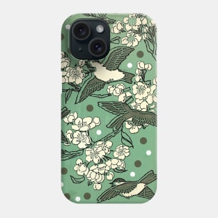 Birds in tree branches Phone Case