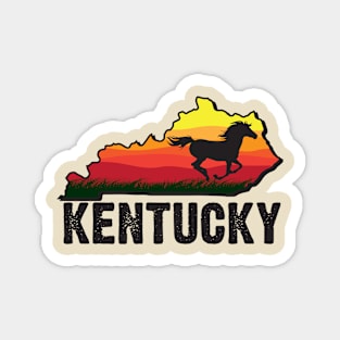 Kentucky Horse Sunset Magnet