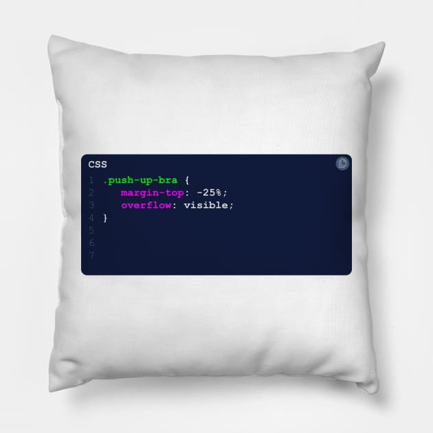 CSS Push Up Bra Pillow by woundedduck