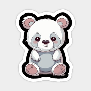 Baby White Panda Magnet