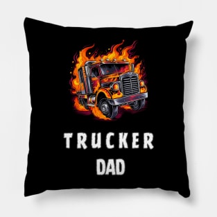 trucker dad Pillow