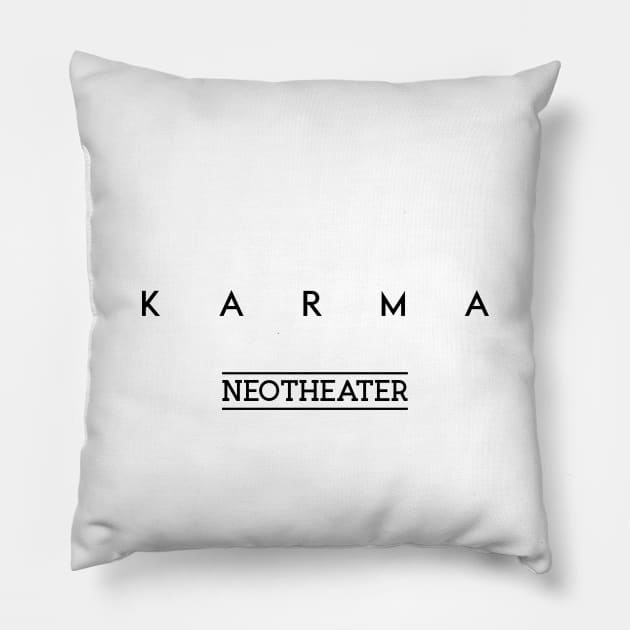 Karma (Black Logo) Pillow by usernate