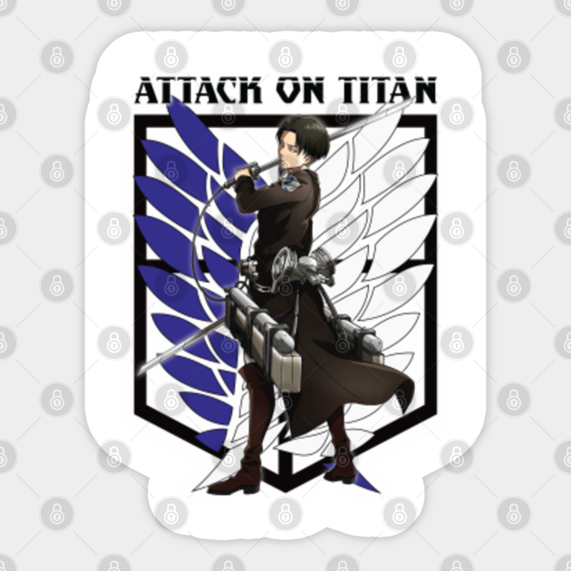 Attack On Titan Anime Character Levi Ackerman Style Attack On Titan Anime Sticker Teepublic Aot is without a doubt one eren, mikasa, and armin are the real stars of the show, but attack on titan has a great lineup of secondary characters that really add depth to the. attack on titan anime character levi ackerman style
