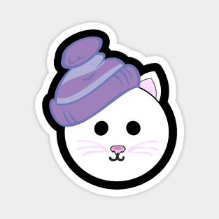 Cat Hat Emoji Magnet