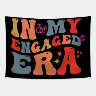 Retro In My Engaged Era Engagement Fiance Tapestry