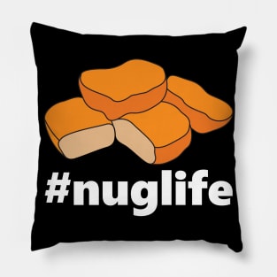 The Nugget Life Funny Chicken Nug Gifts Women Kids Junk Food Pillow