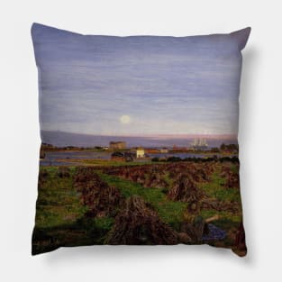 Walton-on-the-Naze by Ford Madox Brown Pillow