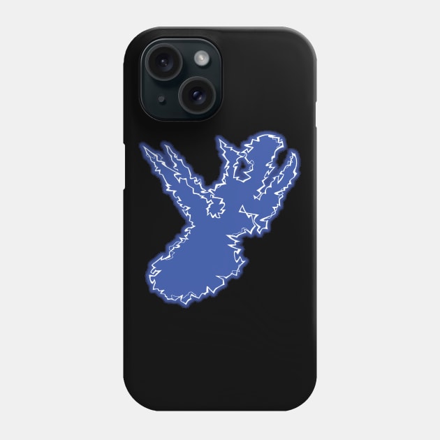 Power Skull - Triceratops Blue Phone Case by DCLawrenceUK