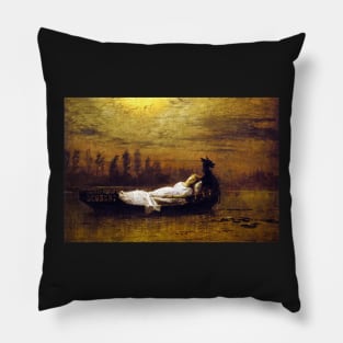 The Lady of Shalott - John Atkinson Grimshaw Pillow