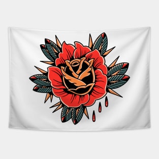 red rose tattoo Tapestry