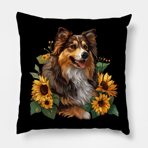 Sheltie Pillow by VelvetRoom