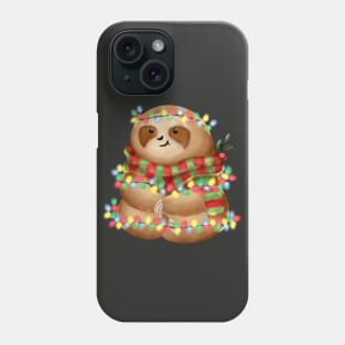 Christmas sloth Phone Case