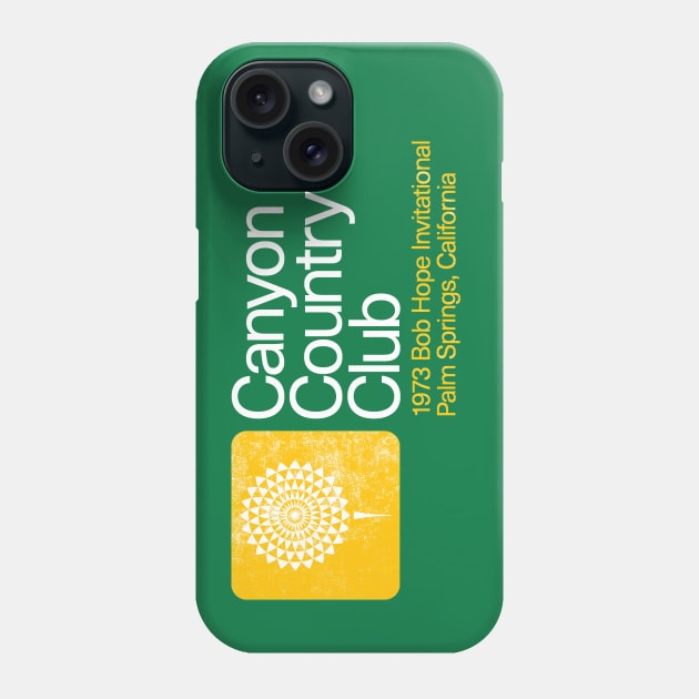 Canyon Country Club Bob Hope Invitational 1973 Phone Case by BurningSettlersCabin