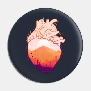 My heart belongs to nature Pin