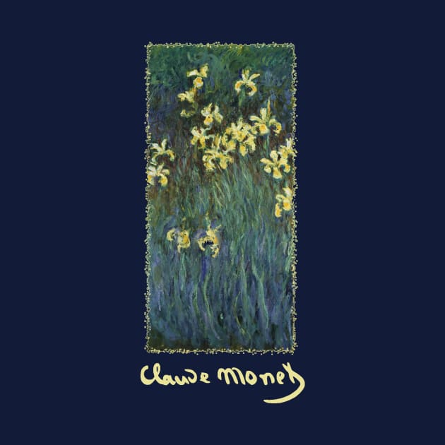 Yellow Irises by Claude Monet by MasterpieceCafe