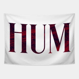 Hum - Simple Typography Style Tapestry