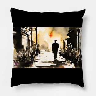 Classic Retro Noir Pillow