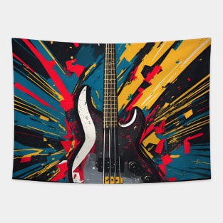 Cosmic Bass Riff: Shattering Musical Dimensions for bass player Tapestry