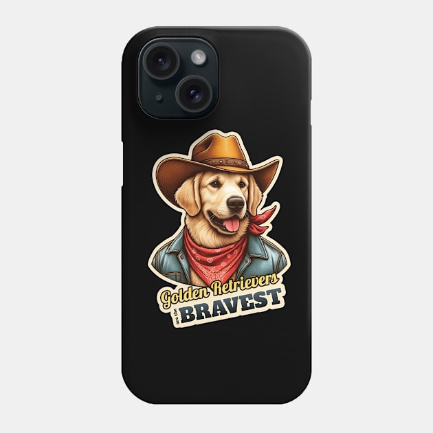 golden retriever cowboy Phone Case by k9-tee