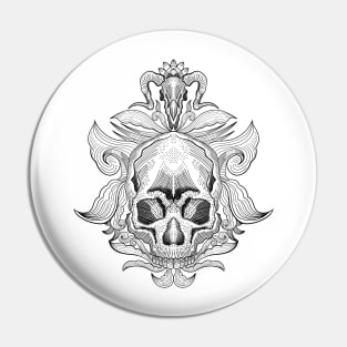 Skull friendship with goats Pin