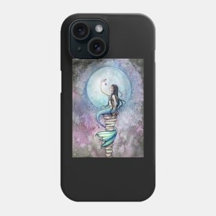 Magic Mermaid Watercolor Fantasy Art Illustration Phone Case