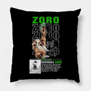 roronoa zoro quote one piece manga Pillow