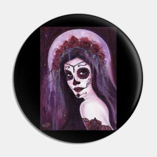 Day of the dead Haunted Moon By Renee Lavoie Pin