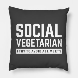 Social Vegetarian Pillow