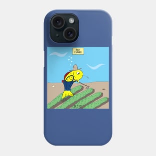 Fish Farmer farming a Fish Farm Phone Case