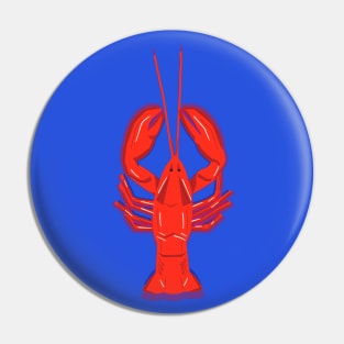 Lobster Pattern on Pink Pin