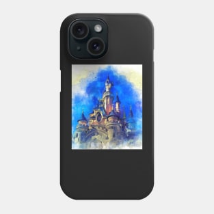 Fantasy castle - Watercolor artwork Phone Case