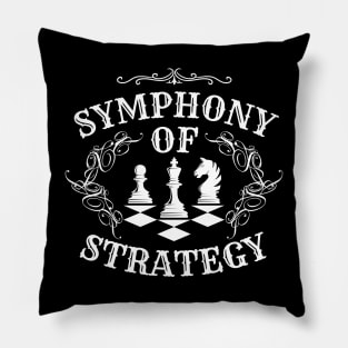 Symphony of strategy - Chess Pillow