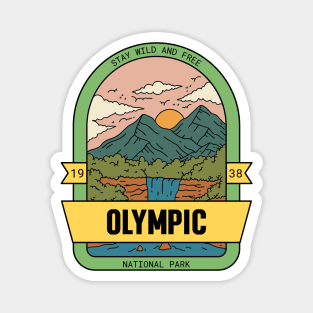 Olympic National Park Hiking Camping Outdoors Outdoorsman Magnet