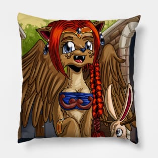 Sphinx Girl Jackolope 2019 Pillow