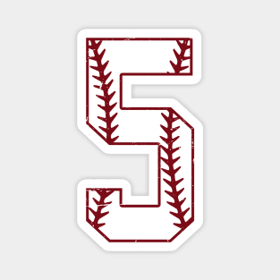 5th Birthday Baseball Boy Gift From Mom Happy 5 Years Old Birthday Gift For Son Magnet