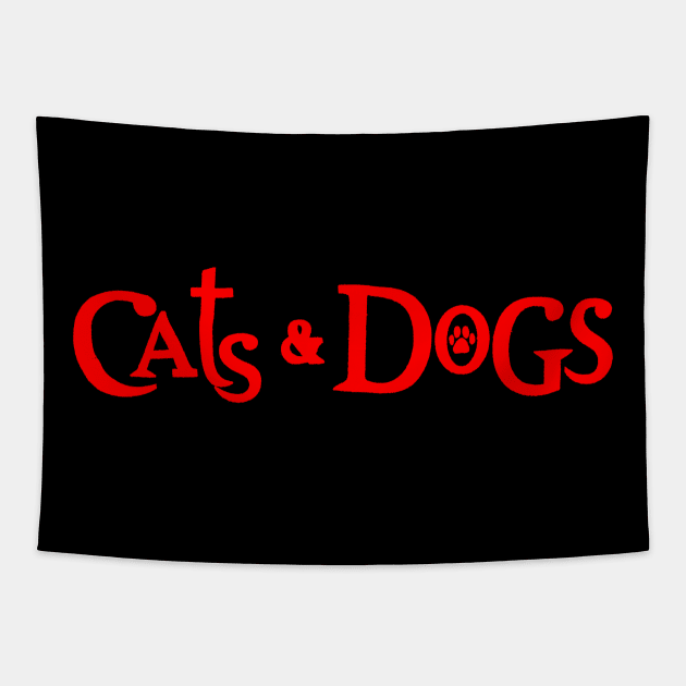 Cats Dog Tapestry by Maréee Noiree