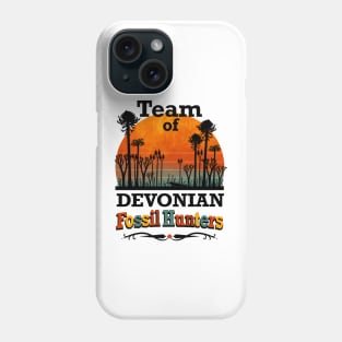 Team of Devonian Fossil Hunters. Vintage look. Phone Case