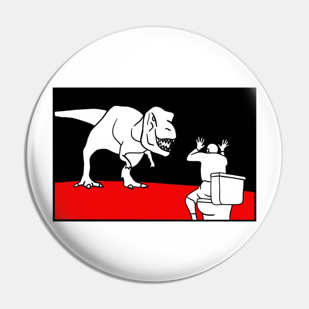 Dino Toilet Pin by Nerdpins