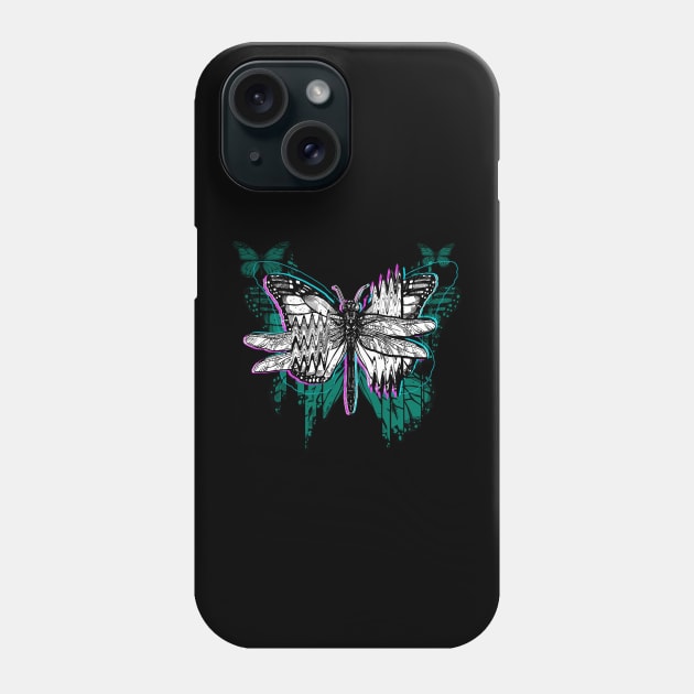 Glitch Wings Phone Case by shaireproductions