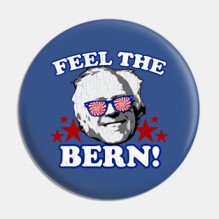 Feel the BERN! (vintage distressed look) Pin