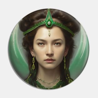 Green Jade Spirit Pin