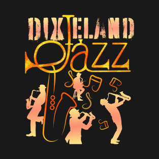 Retro Dixieland Jazz Band T-Shirt