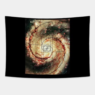 Golden Ratio - Galaxy - Fibonacci Spiral Tapestry